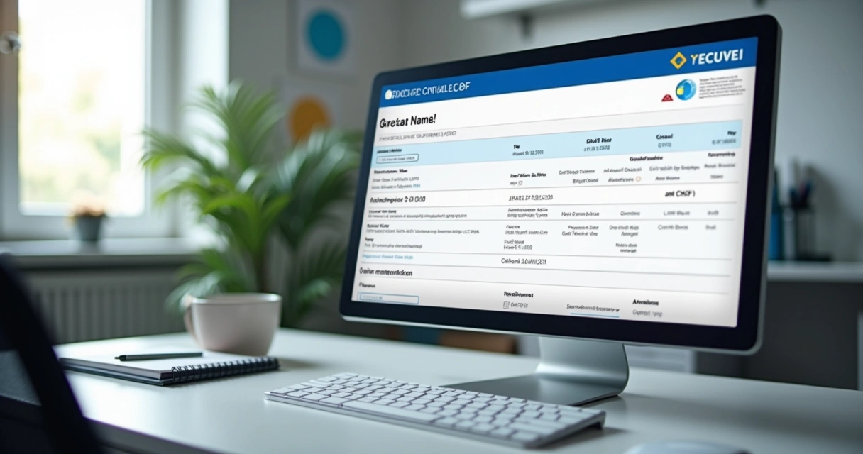 Tela de computador exibindo consulta de CNPJ pelo CPF em plataforma oficial, com interface clara e dados detalhados de empresa