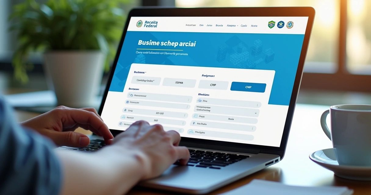 Consulta de CNPJ pelo CPF: Passo a Passo Seguro e Prático 2 Página oficial de consulta de empresas pelo CPF na Receita Federal